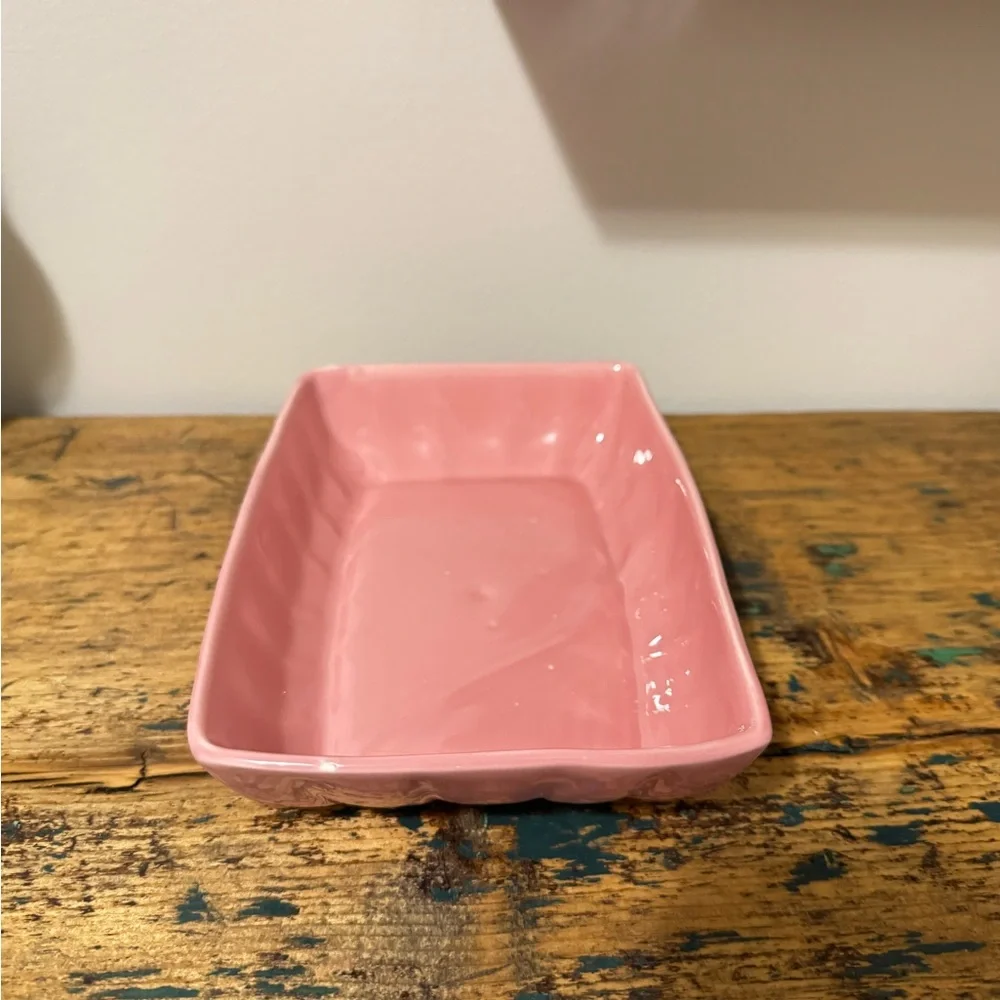 Pink Rectangular Ceramic Dish - Picture 7 of 7